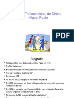 Aula Miguel Reale. Teoria Tridimensional Do Direito