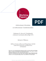 Authoritarian Liberalism As Authoritarian Constitutionalism: Michael A. Wilkinson