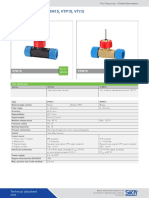 Datasheet Flow Turbine Flow Sensors Turbotron VT15