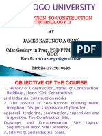 Construction Technology Chapter One