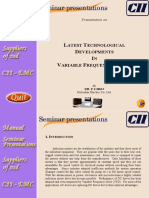 L T D I V F D: Atest Echnological Evelopments N Ariable Requency Rives