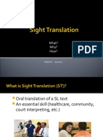 Sight Translation Intro