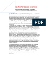 Problemas Fronterizos de Colombia