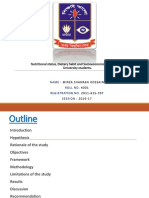 Nutritional Status, Dietary Habit and Socioeconomic Condition of University Students