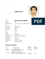 Curriculum Vitae: Gizelle Ann D. Armero