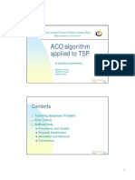 ACO Algorithm Applied To TSP: Universidad Técnica Federico Santa María