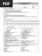 PRUEBA CONTENIDOS Octavo