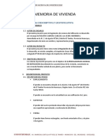 Memoria de Vivienda Rosario