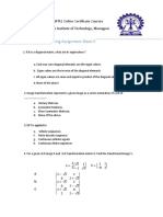 Digital Image Processing Assignment Week 5: NPTEL Online Certificate Courses Indian Institute of Technology, Kharagpur