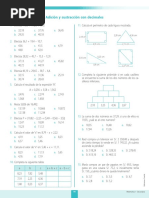 Adicion y Sustraccion Con Decimales PDF