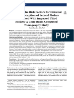 What Are The Risk Factors For External Root Resorption of Second Molars Associated With Impacted Third Molars? A Cone-Beam Computed Tomography Study