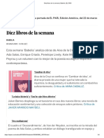 Diez Libros de La Semana - Babelia - EL PAÍS