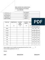 Bharat Engineering Construction Company (P) LTD Sieve Analysis of Fine Aggregate For Concrete