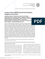 Cohort Profile: NICHD Fetal Growth Studies - Singletons and Twins