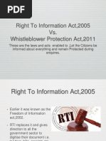 Rti v. Whistle Blower Act