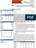 Pantaloon Retail (India) LTD (PANRET) : Healthy Same-Store Sales Growth