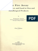 Austin L.S. - The Fire Assay of Gold, Silver and Lead in Ores and Metallurgical Products PDF