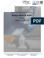 ABRIL 2019 - Curso de Preparación Al Examen ASNT NIVEL III