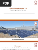 Manu Yantralaya PVT LTD: Project Proposal For Roof Top Solar