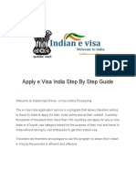 Apply e Visa India Step by Step Guide