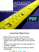 Accuracy and Precision Significant Figures Density Measurements