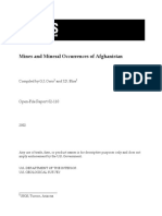 Mines & Minerals of Afghanistan PDF