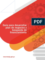 Guía para Desarrollar Plan de Negocios y Búsqueda de Financiamiento