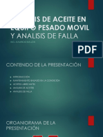 Analisis de Aceite en Equipo Pesado Movil