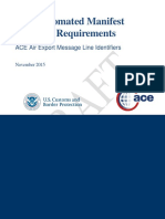 CAMIR-AIR Export Message Line Identifiers