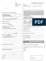 Enrolment Form Singapore