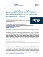 Hepatotoxicity Induced by High Dose of Methylprednisolone Therapy in A Patient With Multiple Sclerosis: A Case Report and Brief Review of Literature