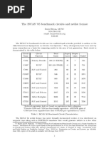 The ISCAS '85 Benchmark Circuits and Netlist Format: David Bryan, MCNC 919-248-1432 9-30-88