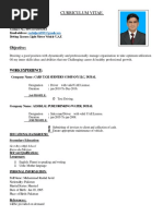 Curriculum Vitae: Muhammad Rashid Javid