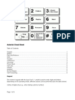 Asterisk Cheat Sheet: Keypad