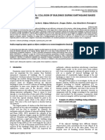 Analysis of A Potential Collision of Buildings During Earthquake Based On Computer Simulation