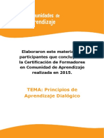 TEMA: Principios de Aprendizaje Dialógico