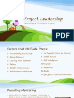 Project Leadership: (Motivating & Directing in Projects)