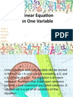 Linear Equation Junior Highschool