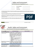 Appendix 6 Sub Contractor HSE Assessment HSEMS-04-SCACC-33