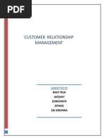 Customer Relationship Management: Ravi Teja Akshay Sowjanya Sohail Sai Krishna