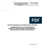 LINEAMIENTOS PARA LA ELABORACIÓN de Elementos Arquitectónicos y Señalización de Zonas Arqueológicas