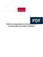 Politica de Seguridad de La Información de La UCLM