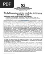 Flood Plain Analysis and Flow Simulation of River Using Hec Ras Model