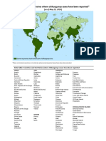 Countries and Territories Where Chikungunya Cases Have Been Reported