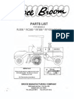 300 Series Broce Broom Parts Catalog 86000 88649 PDF