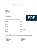 Taller 1 de Fundamentos de Química General I