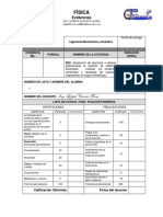 Lista de Cotejo para Evaluar Evidencias