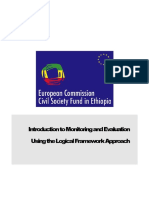 Introduction To Monitoring and Evaluation Using The Logical Framework Approach