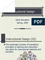 Instructional Design: Adult Education Spring, 2000