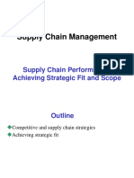 Supply Chain Management: Supply Chain Performance: Achieving Strategic Fit and Scope